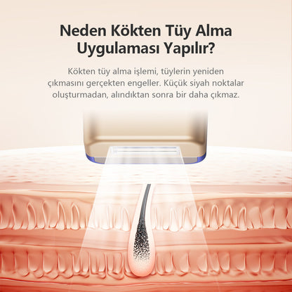MLAY T16 BiR MİLYON ATIM (4 adet başlık) soğuk otomatik ev epilasyon lazer cihazı